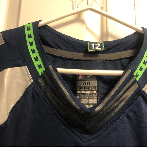 Nike On Field Seattle Seahawks #11 Harvin Men’s Navy Blue Jersey Size 40/Sm - Picture 9 of 10